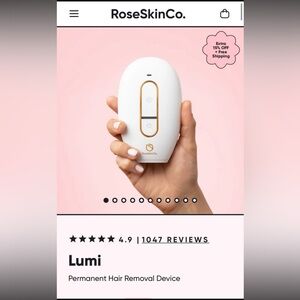 *NEW* Rose Skin Co Lumi Permanent / Laser Hair Removal Device